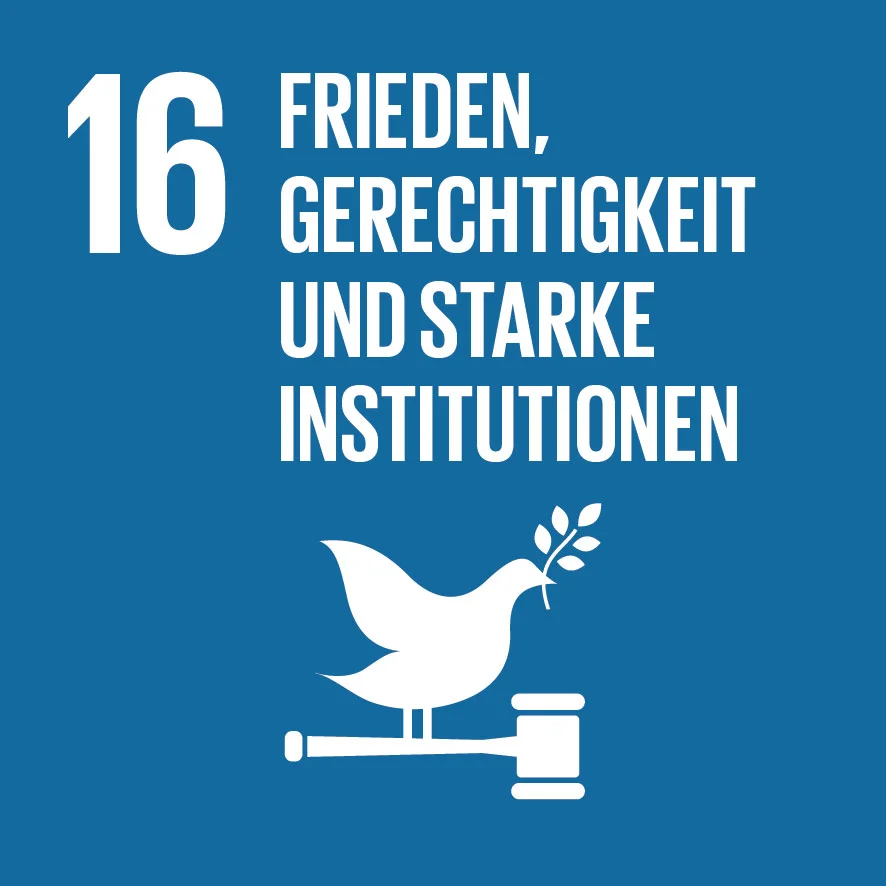 Nachhaltigkeitsziel: Frieden, Gerechtigkeit und starke Institutionen
