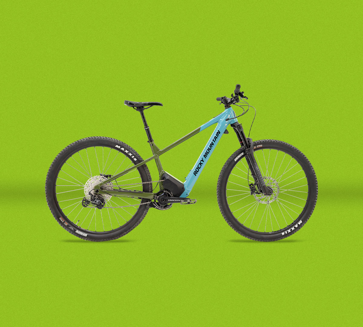 Rocky Mountain Fusion Powerplay auf grünem Hintergrund