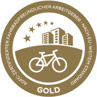 Siegel ADFC zertifizierter fahrradfreundlicher Arbeitgeber